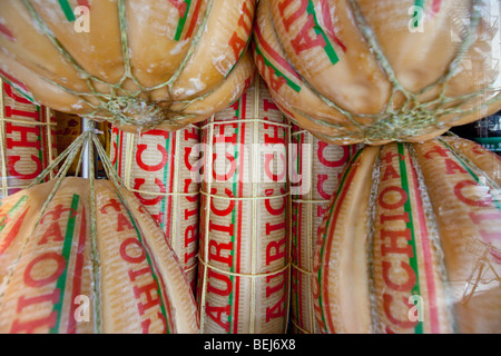 Auricchio Provolone Cheese In Di Palo's Italian Food Shop Window In ...