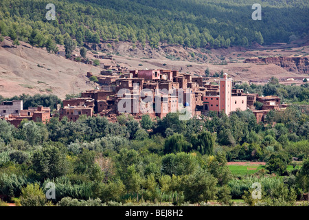 Berber village in the High Atlas mountains, Morocco Stock Photo