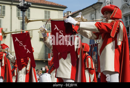 Palio Race Asti Italy tradition festival costume Stock Photo