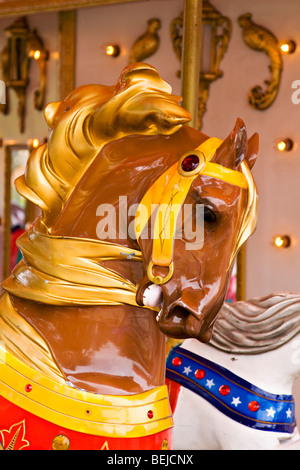 Carousel horses in St. Augustine Florida. Stock Photo