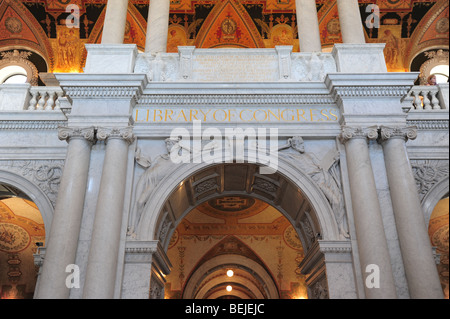 USA Washington DC The Library of Congress- Thomas Jefferson Building Stock Photo