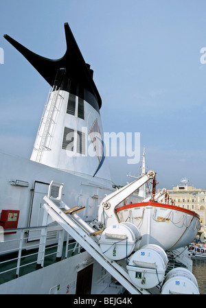 Chimney on ferry boat Stock Photo - Alamy