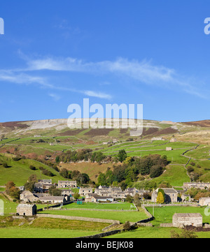 Gunnerside village in Swaledale, Yorkshire Dales National Park, England, UK Stock Photo