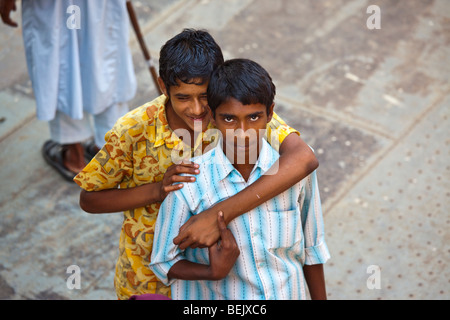 Teenage Bangladeshi boys in Dhaka Bangladesh Stock Photo