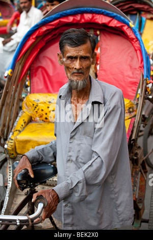 Bangladeshi man on a rickshaw, Dhaka Division, Dhaka, Bangladesh Stock ...
