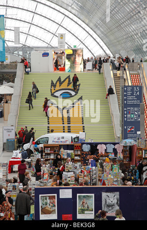 the book fair 2009 in Leipzig, Germany Stock Photo