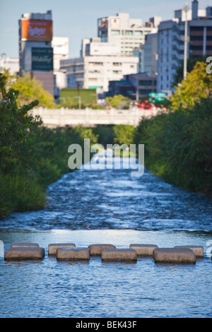 Cheonggyecheon River in Seoul South Korea Stock Photo