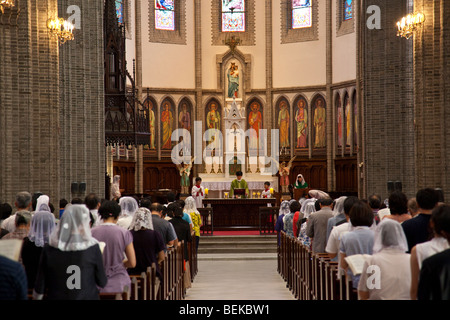 Cathedral Church of the Virgin Mary of the Immaculate Conception in Myeongdong or Myeongdong Cathedral in Seoul South Korea Stock Photo