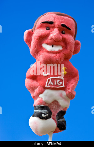 Wayne Rooney Sugar Lollypop Stock Photo