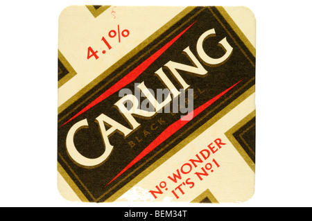 4.1% carling black label no wonder its no 1 Stock Photo