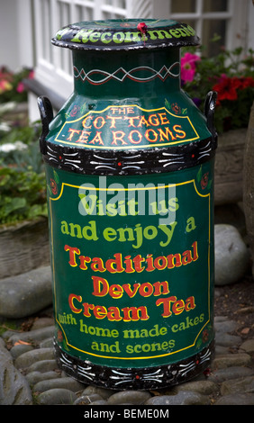 The Cottage Tea Rooms Clovelly Devon Stock Photo