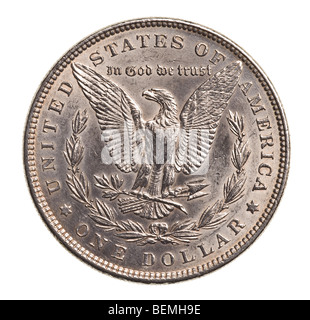 silver coin isolated on white background Stock Photo - Alamy