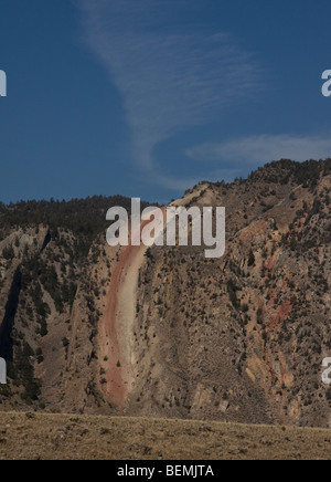 Devil's Slide overlooks the Yellowstone Valley Stock Photo