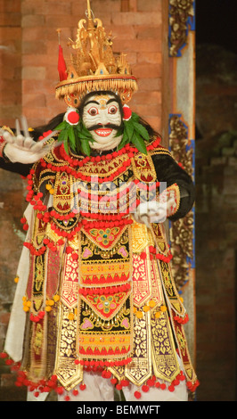 performer at a Barong and Kris dance in Bali Indonesia Stock Photo