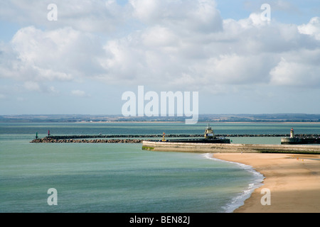 ramsgate seafront harbour and beach kent england uk Stock Photo - Alamy
