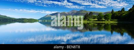 'Derwent Water' Looking Towards Skiddaw Mountain In The Distance, The Borrowdale Valley 'The Lake District' Cumbria England UK Stock Photo