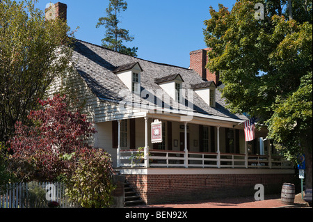 The historic Rising Sun Tavern on Caroline Street (the main street) in the old town, Fredericksburg, Virginia, USA Stock Photo