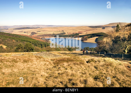 view over Goyt Valley, Derbyshire, England Stock Photo