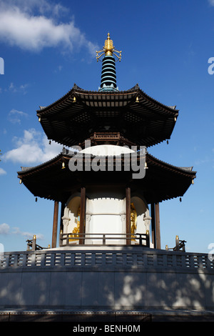 peace pagoda in battersea park London UK Stock Photo