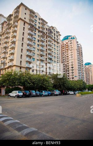 High Rise Apartments in Gurgaon Haryana India Stock Photo