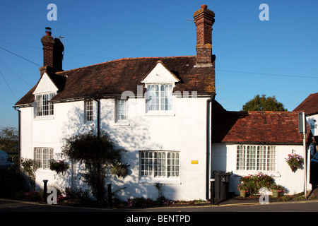 View of a cottage in Hartfiled on a sunny autumn day Stock Photo