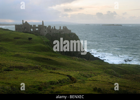 Dunluce Castle, County Antrim, Northern Ireland, UK. Stock Photo