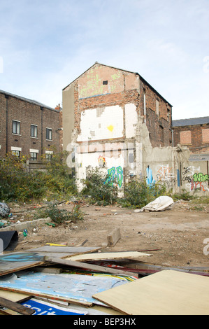 Liverpool City centre buildings undergoing demolition Stock Photo