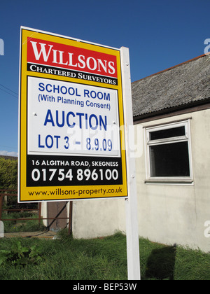 Property for sale by auction in the U.K. Stock Photo