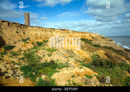 Rapid coastal erosion, Walton on the Naze, Essex, England Stock Photo