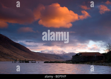 Sunset Over Loch Etive Stock Photo