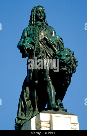 Portugal, Lisbon: Statue of the Marques de Pombal Stock Photo