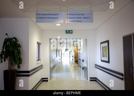 Blaauwerg Hospital Corridor - Western Cape - South Africa Stock Photo
