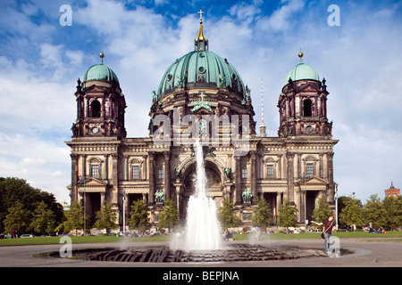 Facade of the Berliner Dom (Cathedral) as seen from Lustgarten, Berlin, Germany Stock Photo