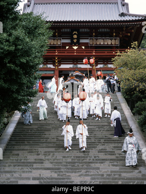 Hachimangu Shrine Festival,  Kamakura, Kanagawa, Japan Stock Photo