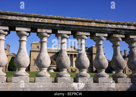 Holkham Hall Stately Home of Lord Leicester Holkham village North Norfolk Coast England UK Stock Photo