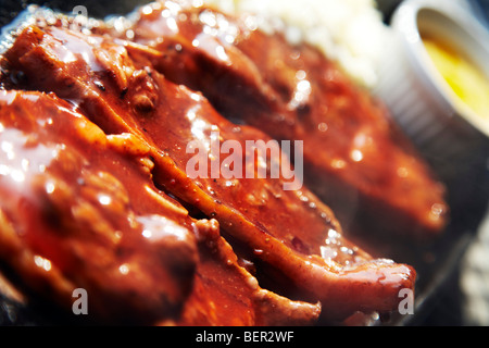springbok steak, Namibian cuisine Stock Photo