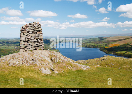 View over Ullswater from Hallin fell in the Lake District national park, Cumbria, England, UK Stock Photo