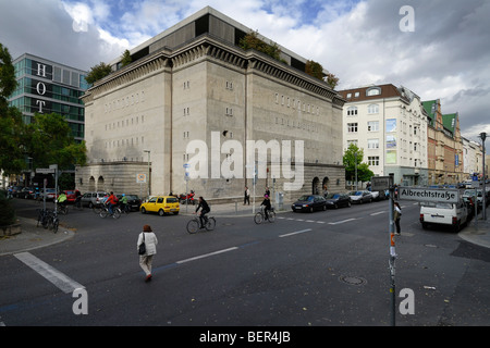 Berlin. Germany. WWII concrete bunker on Albrechtstrasse / Reinhardtstrasse now the Sammlung Boros art gallery. Stock Photo