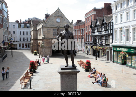 Statue of Clive of India, TheSquare, Shrewsbury Stock Photo