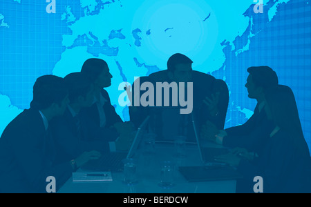Businesspeople in a meeting Stock Photo