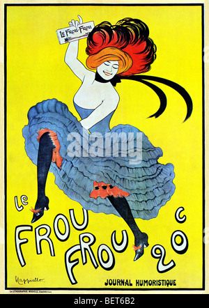 Le Frou Frou, 1899 Art Nouveau poster by Leonetto Cappiello for the Parisian comic illustrated magazine Stock Photo