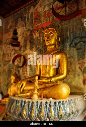 Seated Buddha, Wat Pa Huak, Luang Prabang Stock Photo