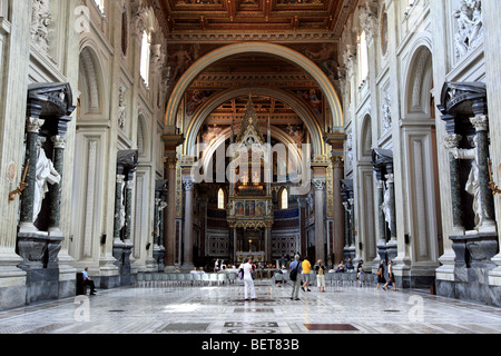 The Basilica di San Giovanni in Laterano in Rome Stock Photo