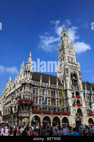 Germany, Bavaria, Munich, New City Hall, Neues Rathaus Stock Photo