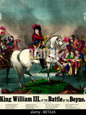 King William III at the battle of the Boyne Stock Photo - Alamy