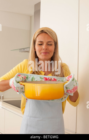 perfect housewife Stock Photo