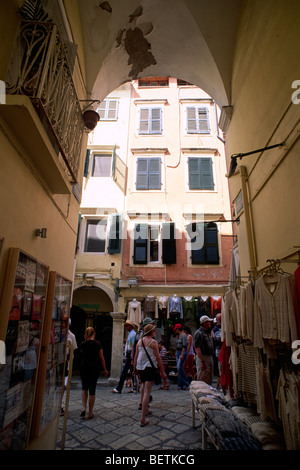 Greece, Ionian Islands, Corfu, Kerkyra, old town Stock Photo