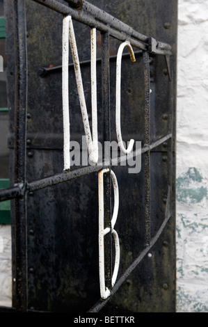 National Coal Board sign, Big Pit national coal museum, Blaenavon, Torfaen, South Wales Stock Photo