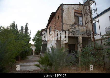 ruins in the grounds of the armenian church and monastery of notre dame de tyre nicosia TRNC turkish republic of northern cyprus Stock Photo