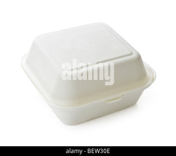 Isolated image of disposable take out container Stock Photo